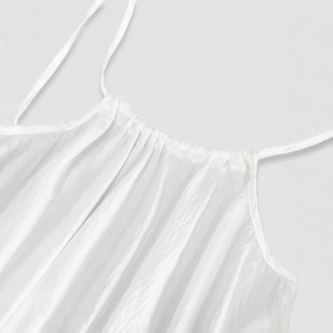 Women's Backless Loose Long Home Dress