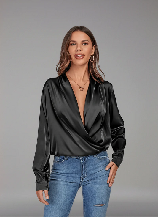 Luna Satin Blouse